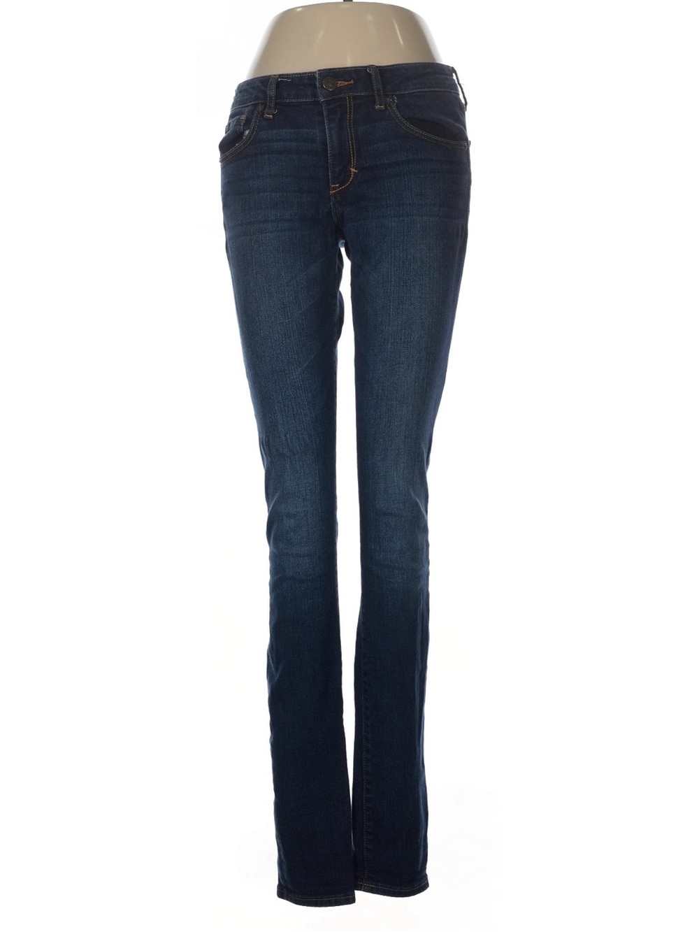Abercrombie & Fitch Jeans Womens 6L W28 L33 Dark Wash Slim Straight Stretch
